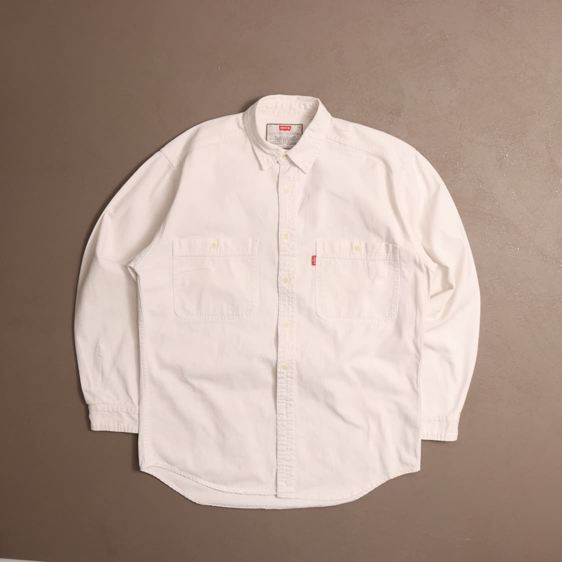 90's 리바이스 화이트 코튼셔츠 A1598 상품이미지1