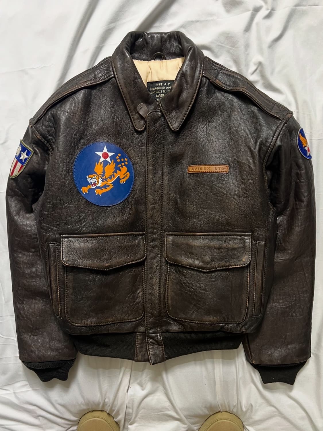 아비렉스 가죽 자켓 상품이미지1