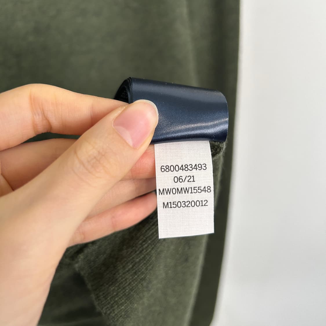 타미힐피거 남성 쑥색 니트 L  상품이미지4