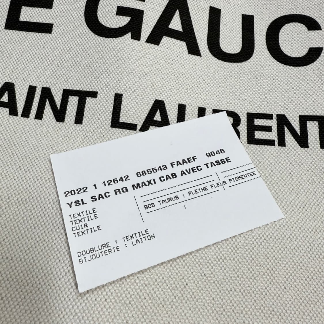 Saint Laurent 생 로랑 리브 고시 맥시 토트 백 상품이미지3