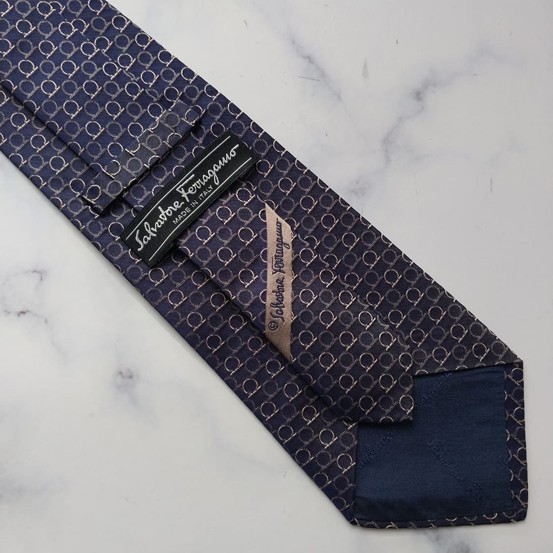 살바토레 페라가모 넥타이 다크퍼플 간치니 패턴 A+ K2191 상품이미지7