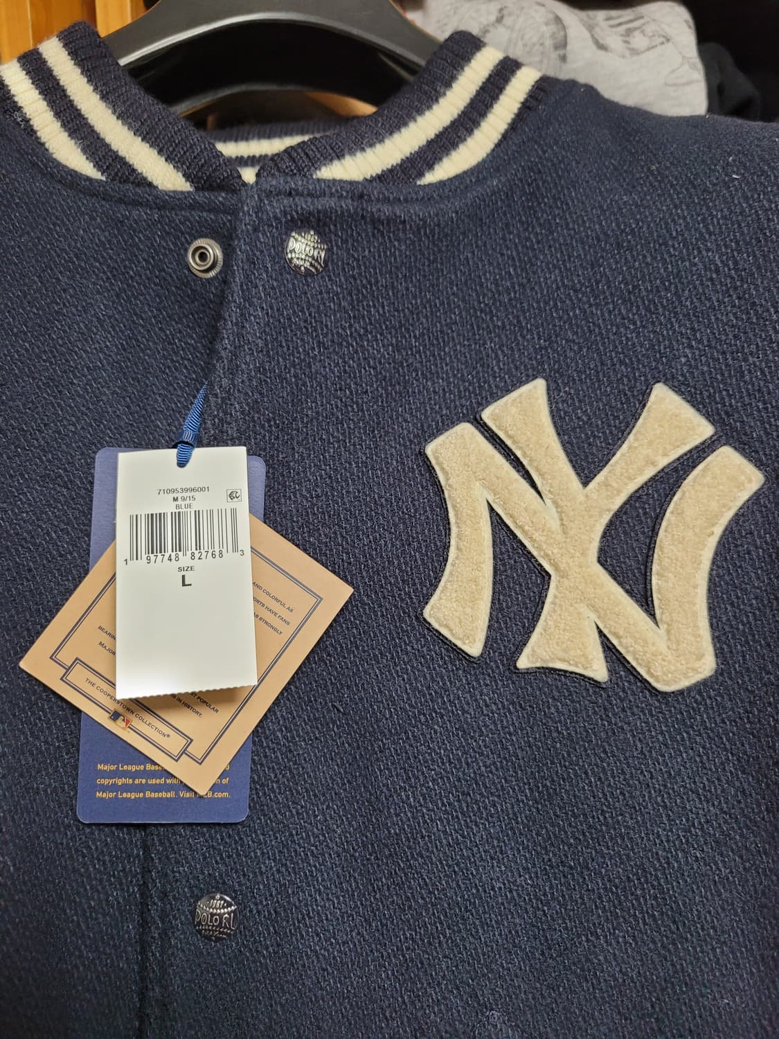 24FW 폴로 랄프로렌 뉴욕 양키스 울 바시티 상품이미지3