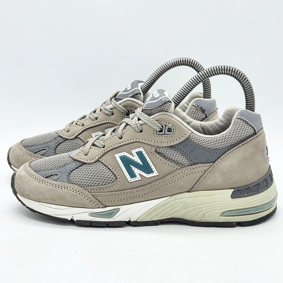 뉴발란스 991 메이드 인 UK 20주년 그레이 그린 (US 6 B) 상품이미지1