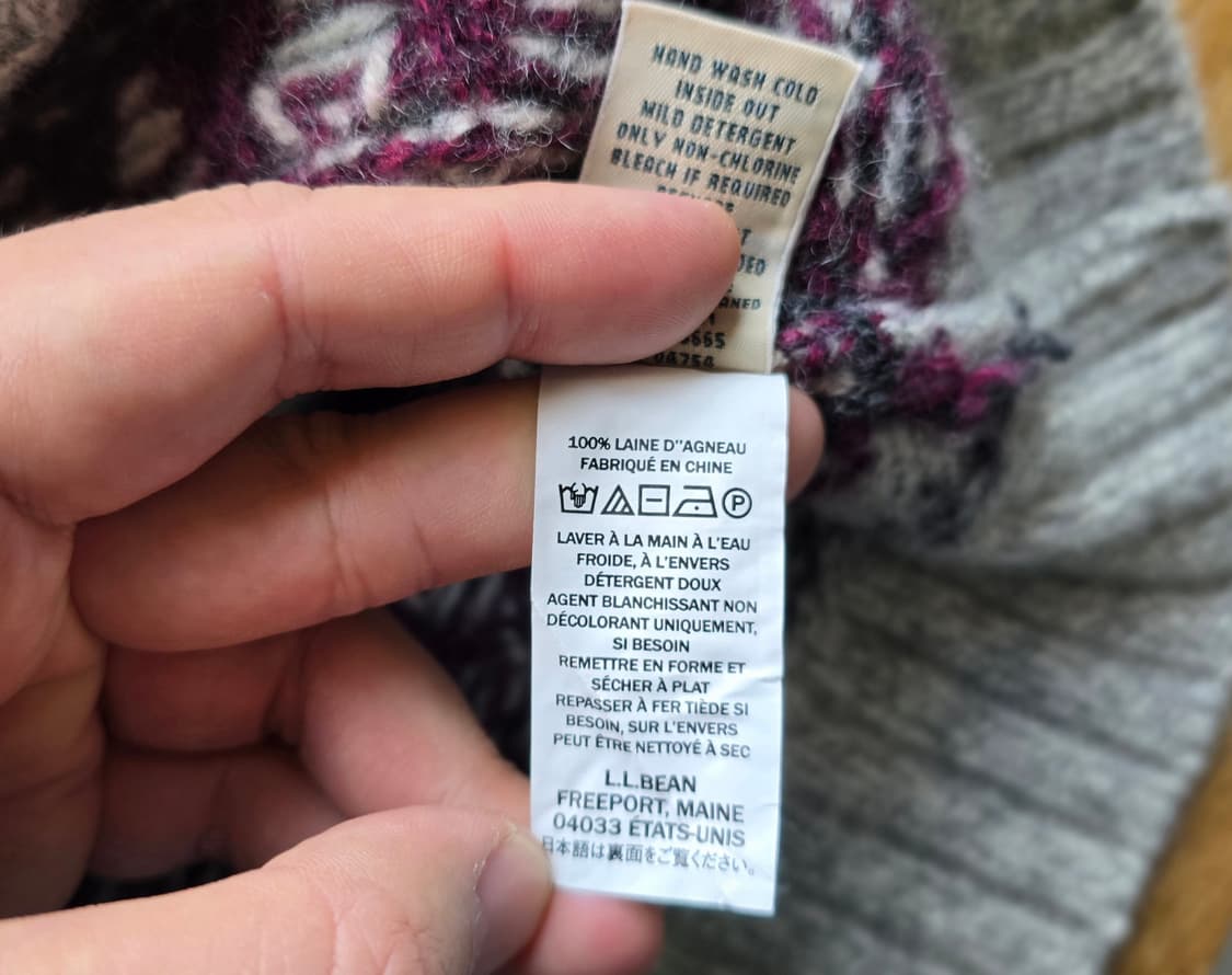 L.L.Bean Lambs wool 니트 일본 발매  상품이미지3