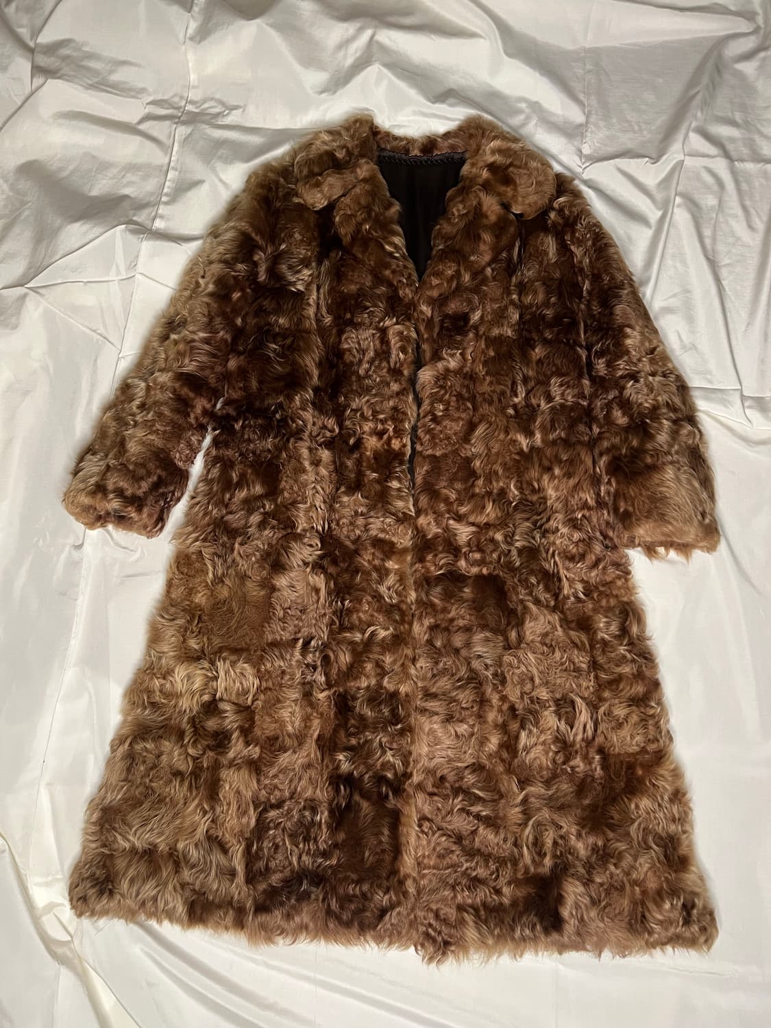Saint laurent style vintage wool furcoat 상품이미지2