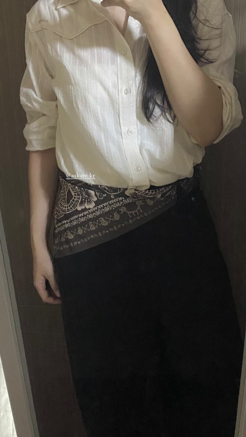 AAKAM western cotton shirt 1사이즈 상품이미지4