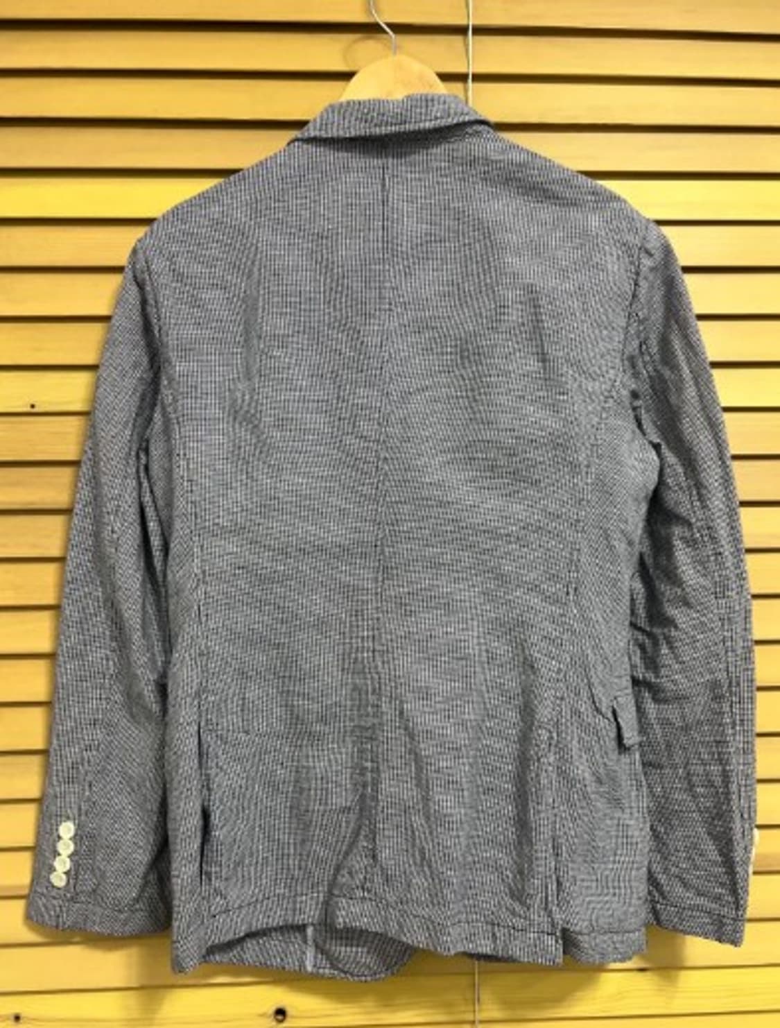 헤지스 남성 하운드투스체크 코튼린넨자켓 95 상품이미지3