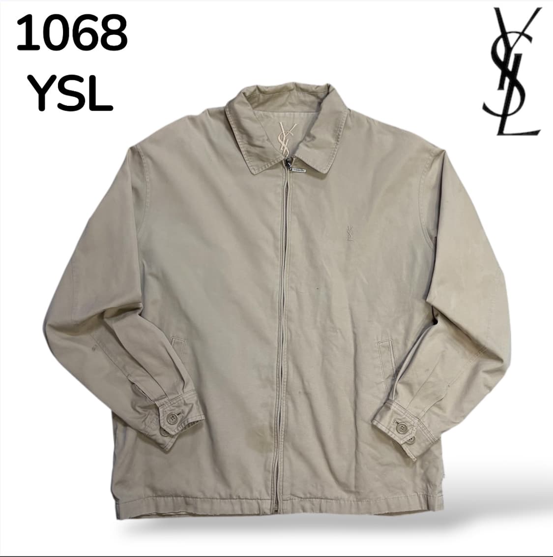 입생로랑 베이지 블루종 M 상품이미지1