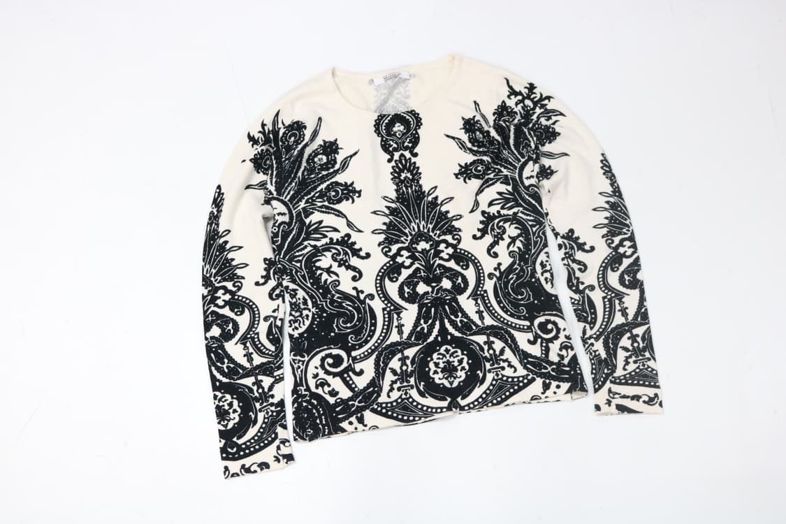 oeina 모이나 빈티지 블랙 에스닉 패턴 니트 스웨터 상품이미지2