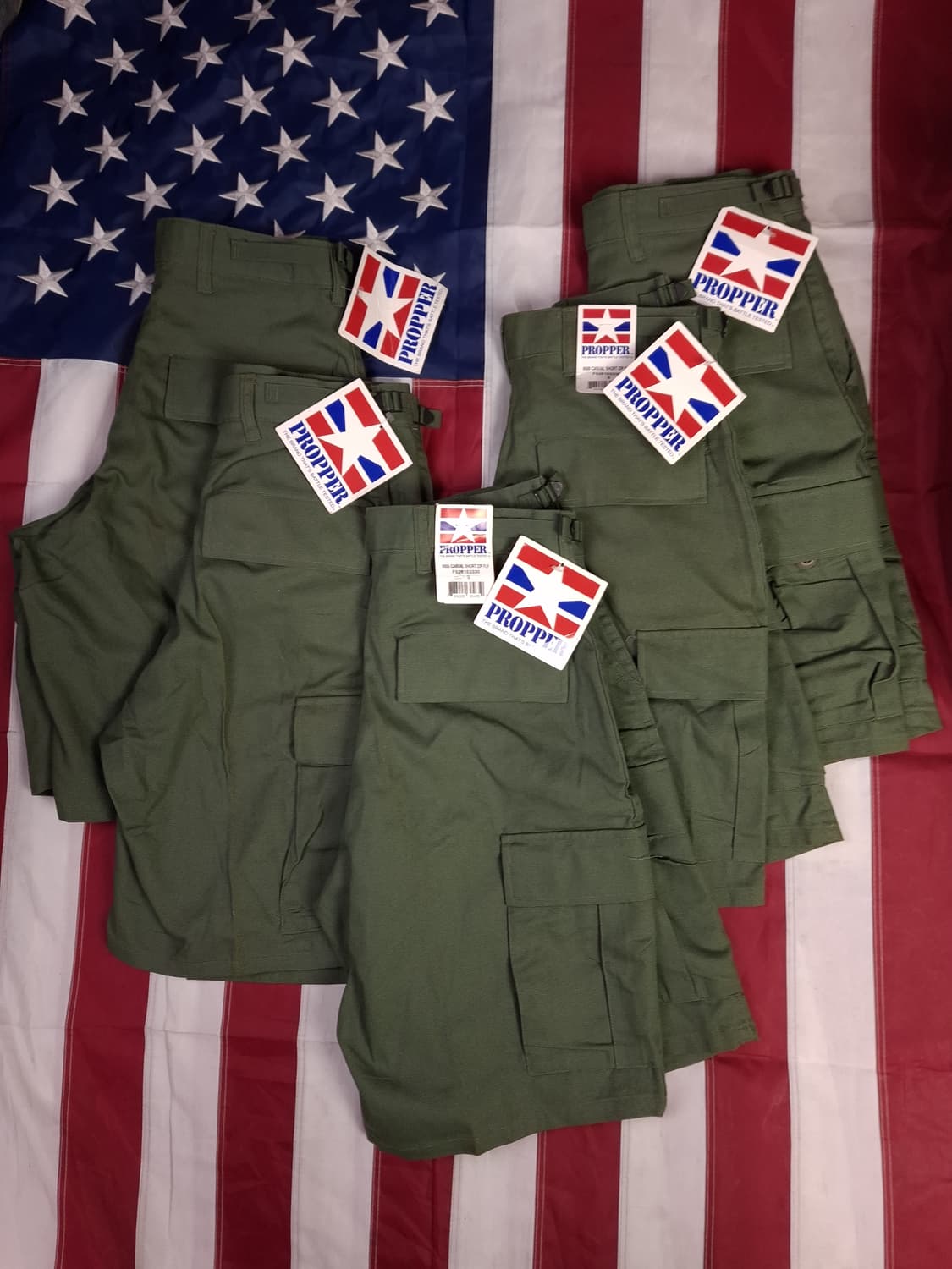 오리지날 택새제품 미국제조 미군 프로퍼 카고 반바지 상품이미지1