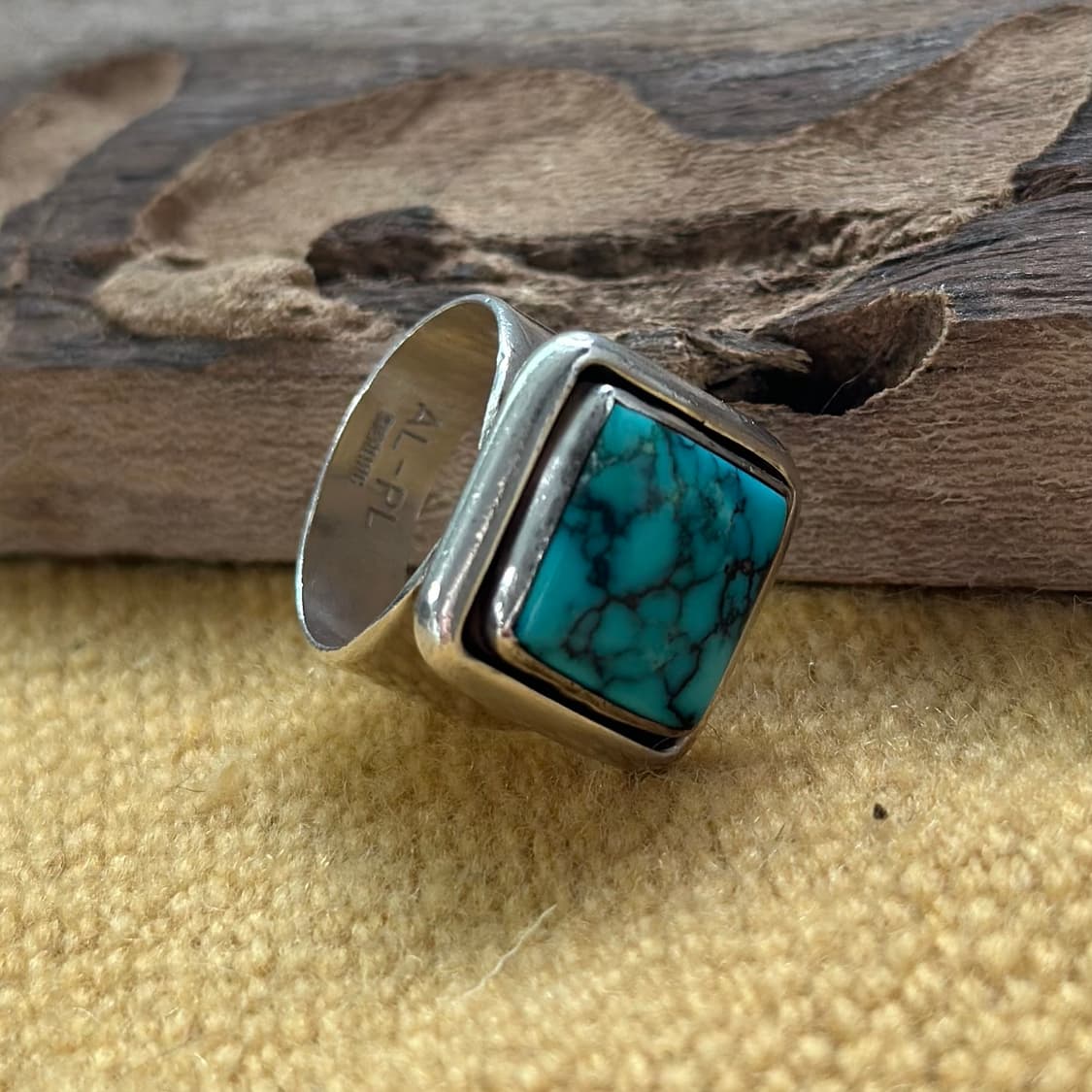 네이티브아메리칸 인디언주얼리 나바호 Albert Platero 터키석링 상품이미지2