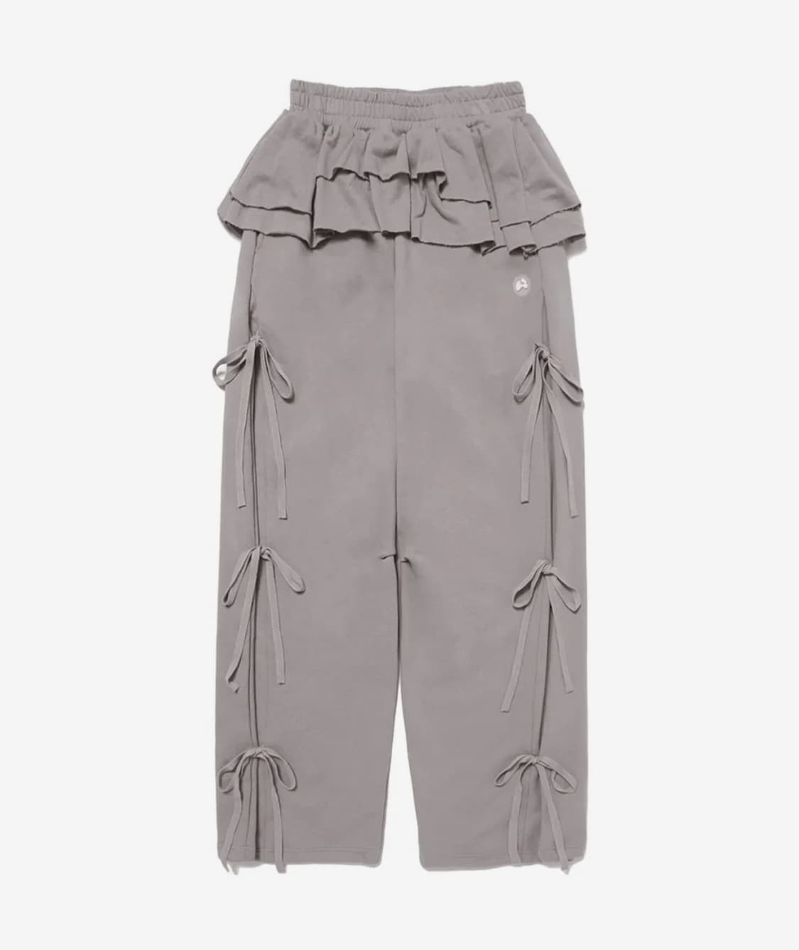 허그유어스킨 프릴 스커트 조거 팬츠 (핑크 브라운) 상품이미지1