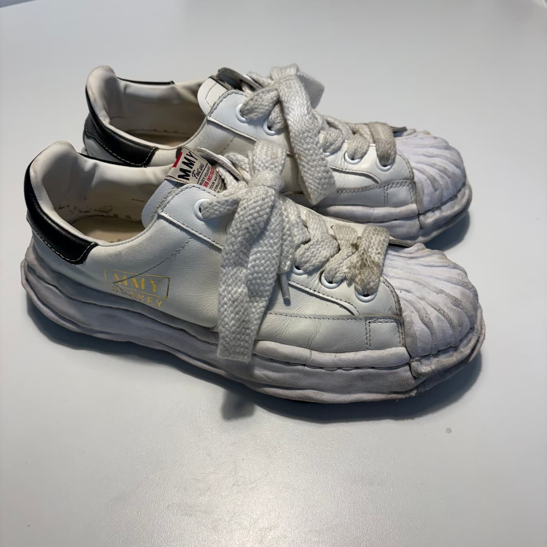 미하라 야스히로 블레이키 레더 화이트 42 상품이미지1