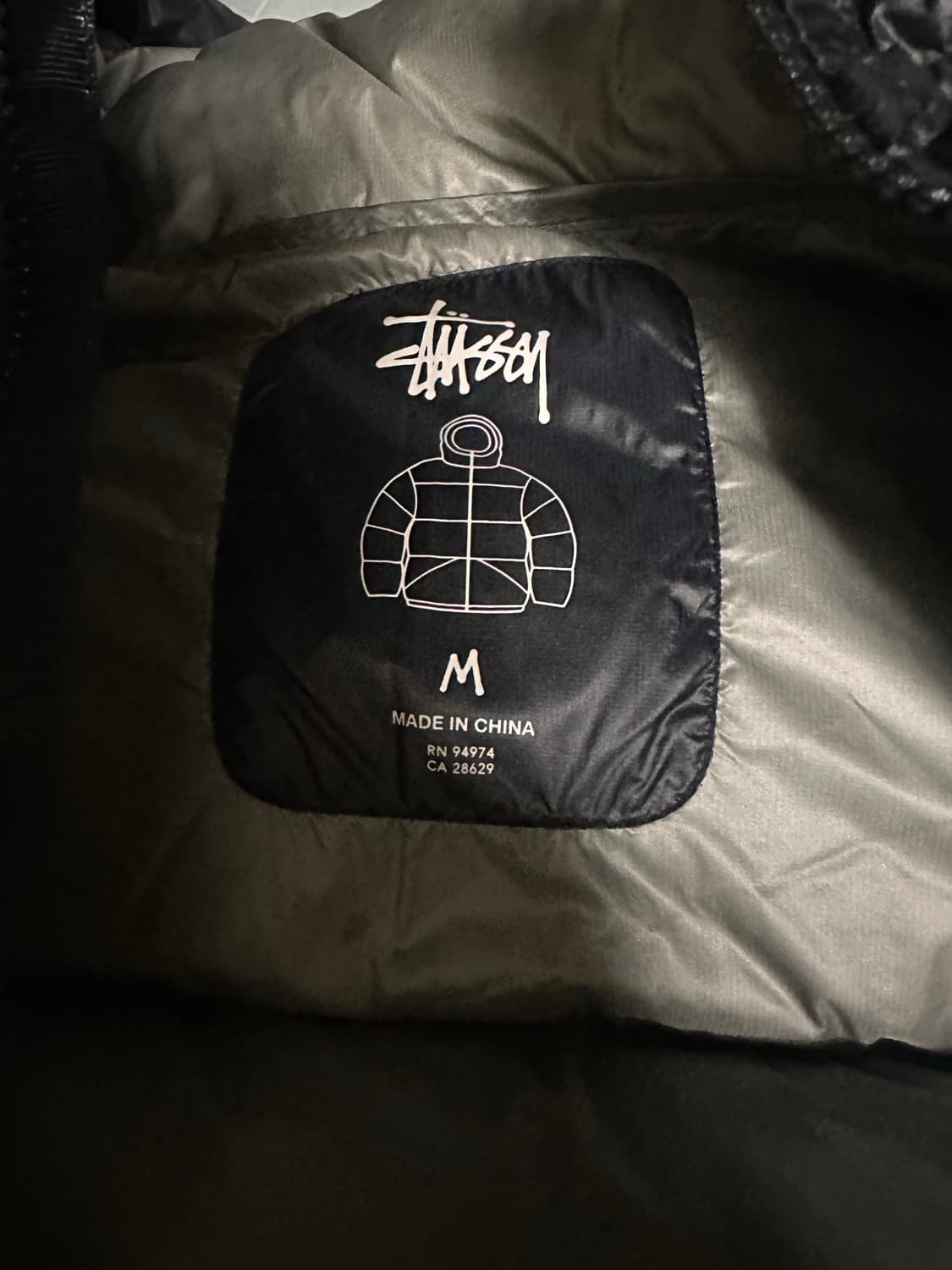 [M] 스투시 다운파카 마이크로 립스탑 패딩 상품이미지4