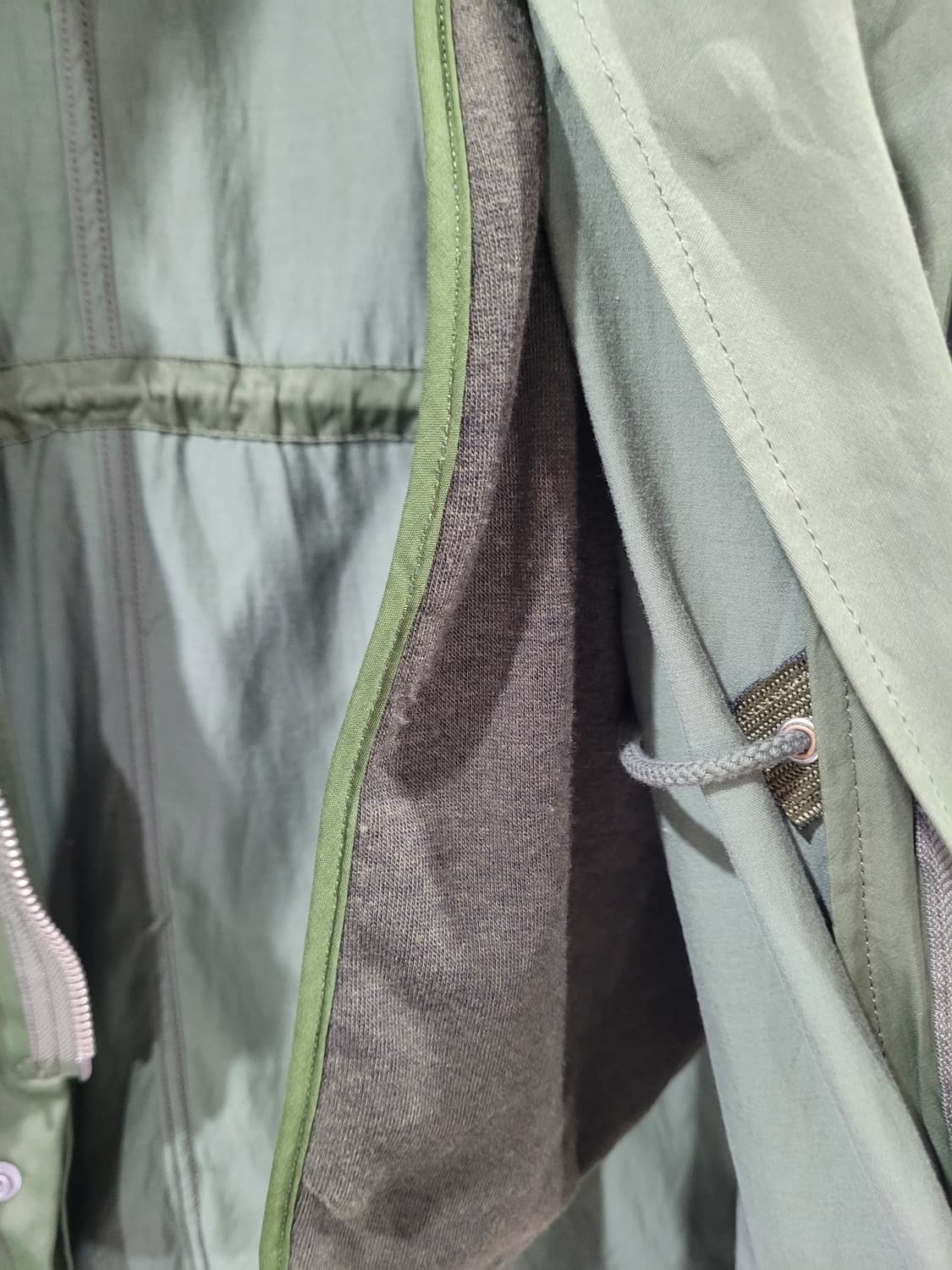 YSTRDYs TMRRW 레이온 코튼 혼방 레더트리밍 야상 자켓 상품이미지3