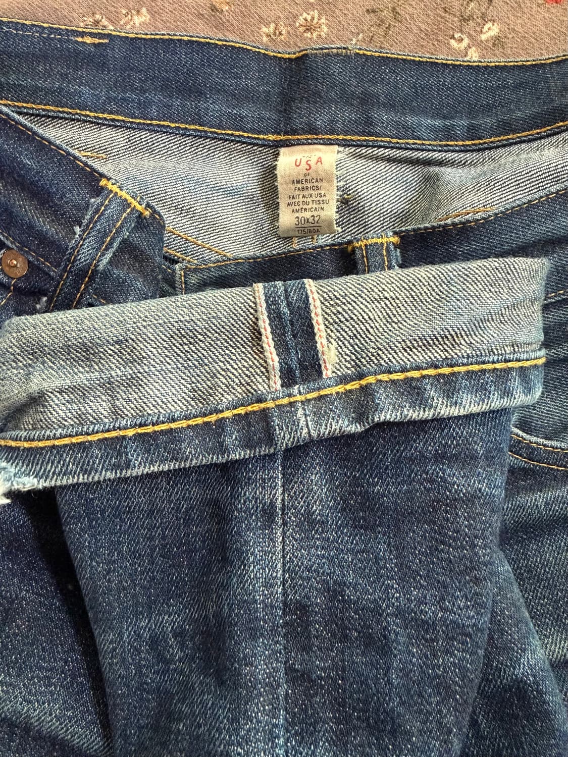 [30] rrl 켓워싱 셀비지 데님 진청 상품이미지7