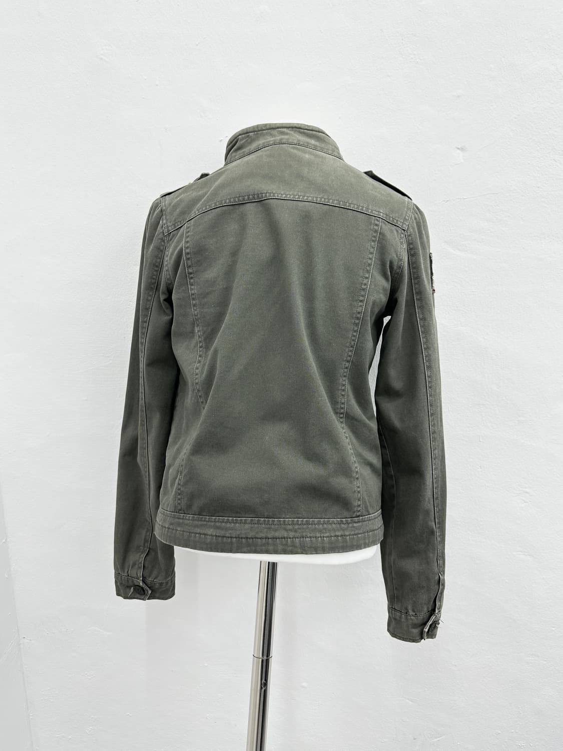 Vintage khaki flag patch jacket 상품이미지5