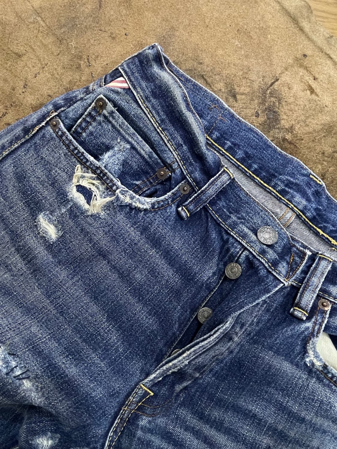 폴로랄프로렌(DS)/멀티패치 디스트레스드 청바지(31“) 상품이미지3