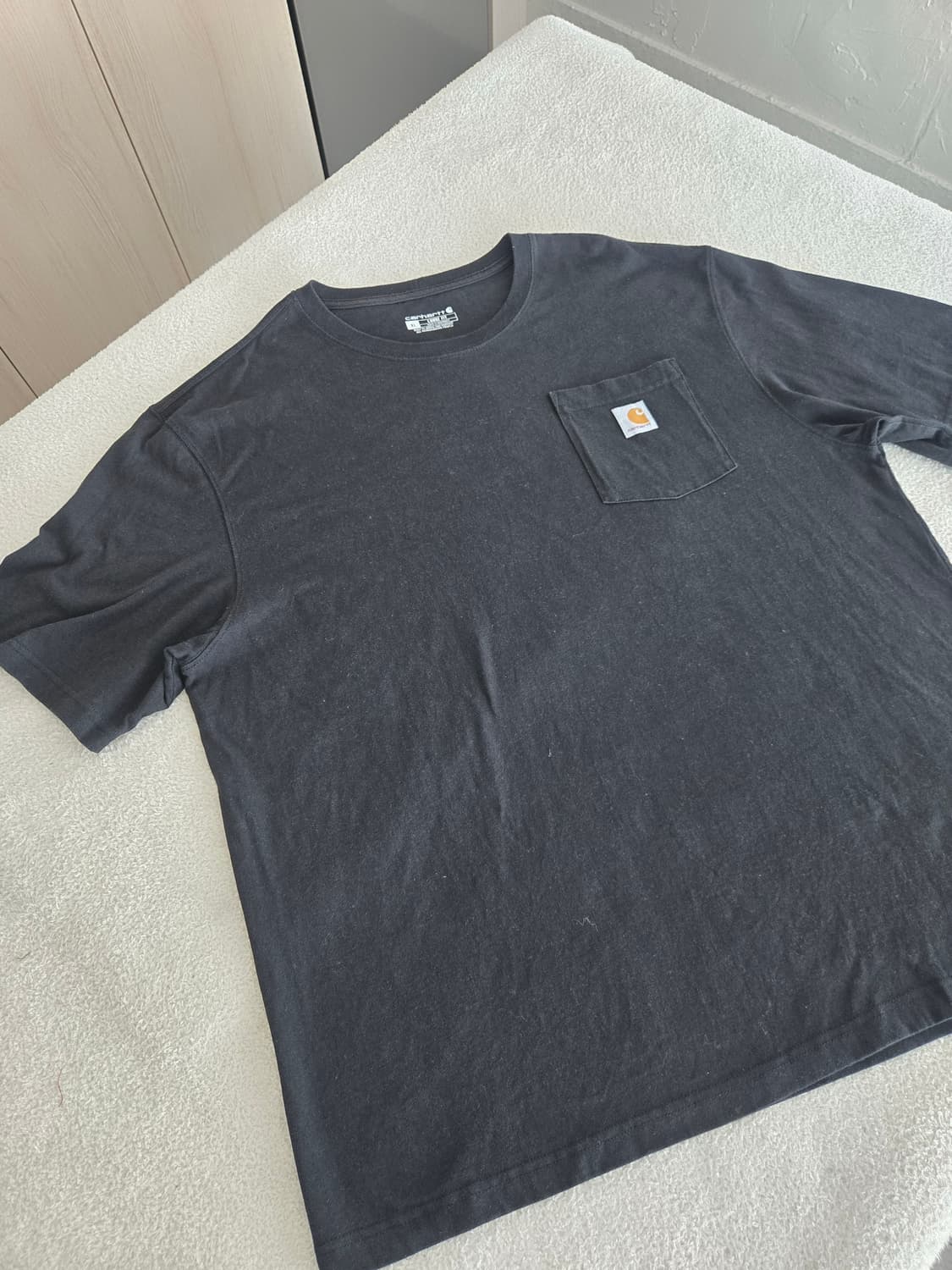 칼하트 반팔 포켓 티셔츠 검정 루즈핏xl(xxl~xxxl 가능) 상품이미지3