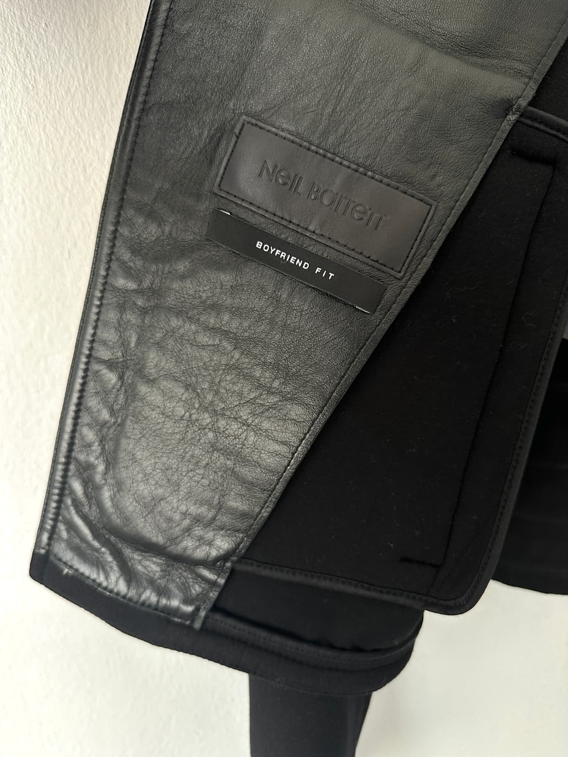 닐바렛 아카이브 사선 지퍼 크롭 바이커 자켓 상품이미지6