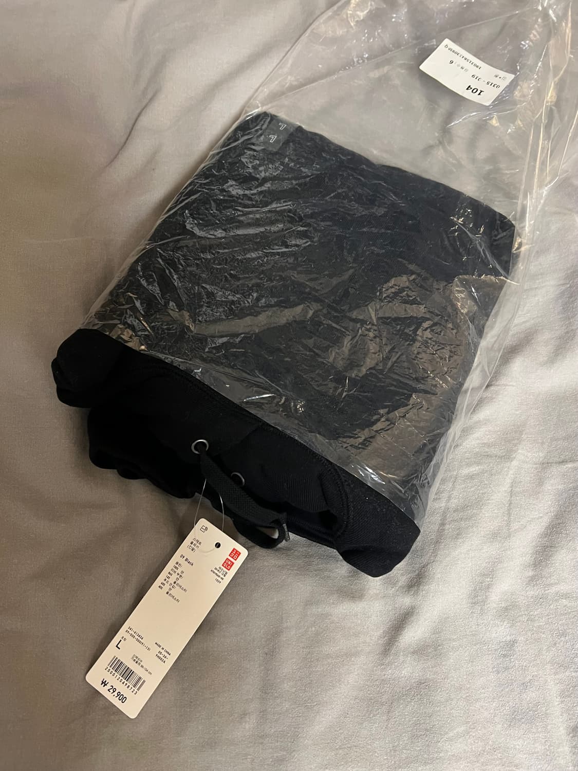 유니클로 후드티 검정 L 새제품 상품이미지1