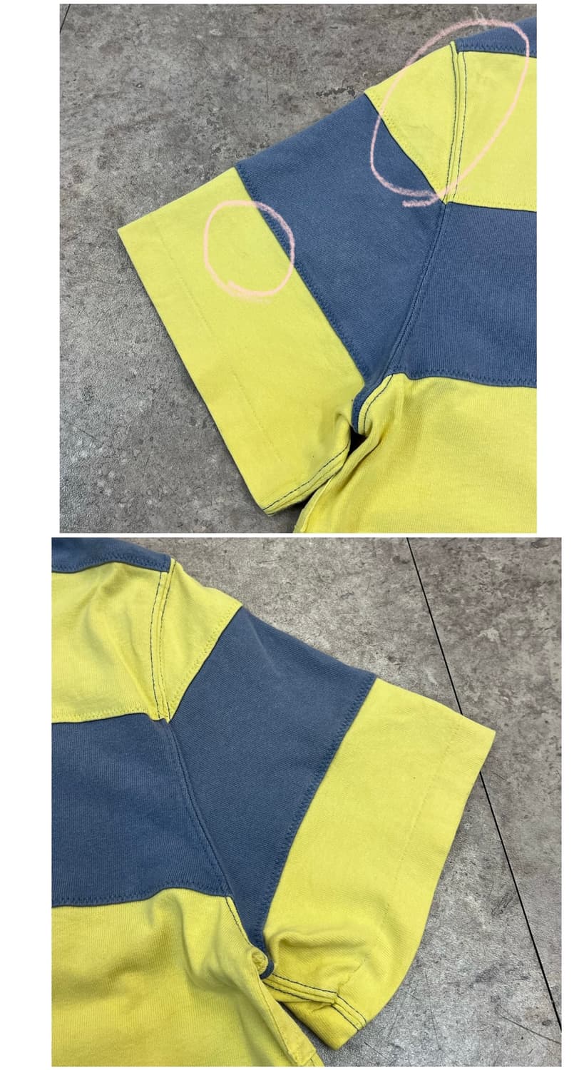 폴로 랄프로렌 스트라이프 럭비 반팔 카라티 레몬 XL #csz3808 상품이미지10