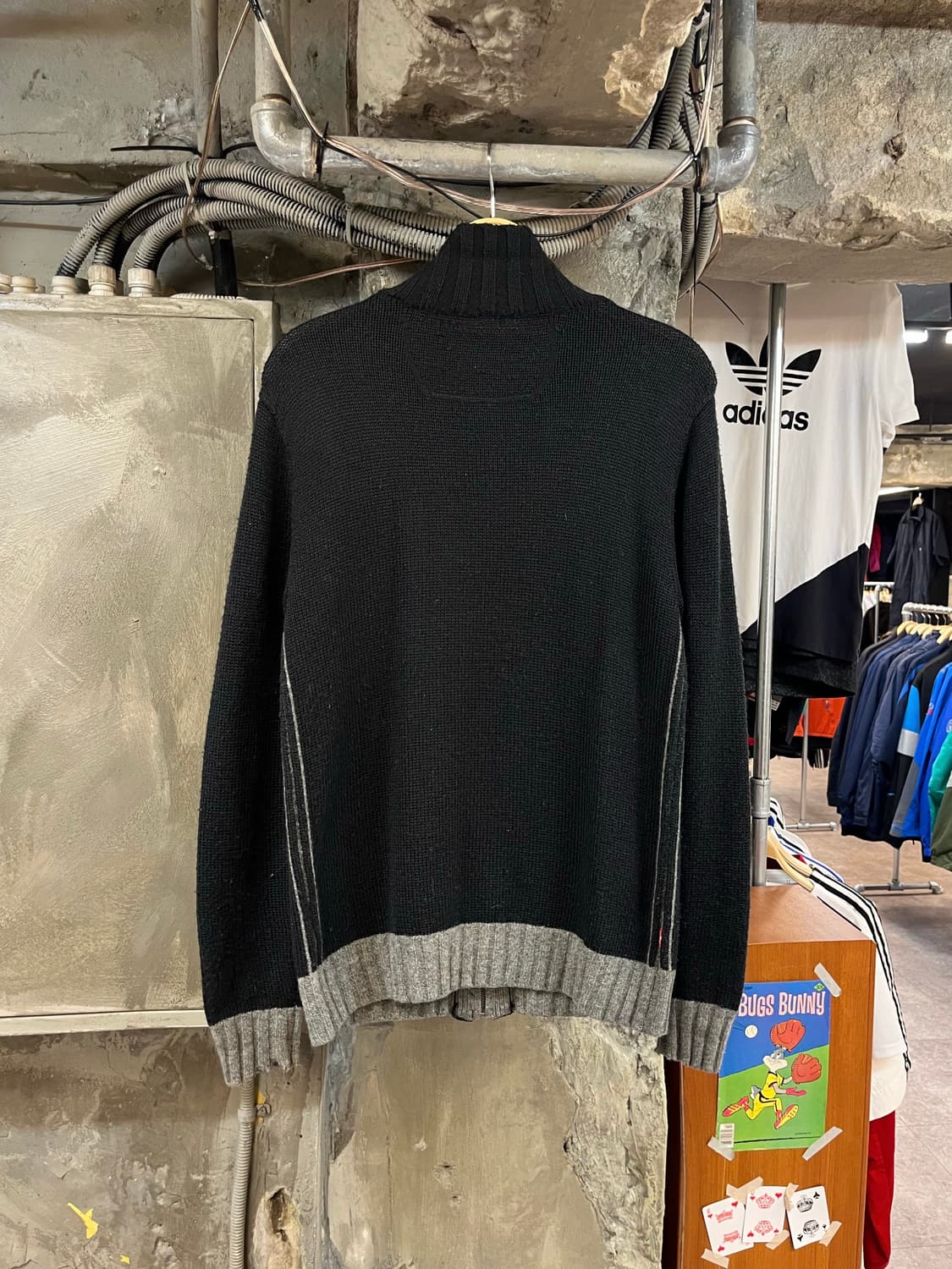 리바이스 니트 집업 블랙 L  #csz2876 상품이미지2