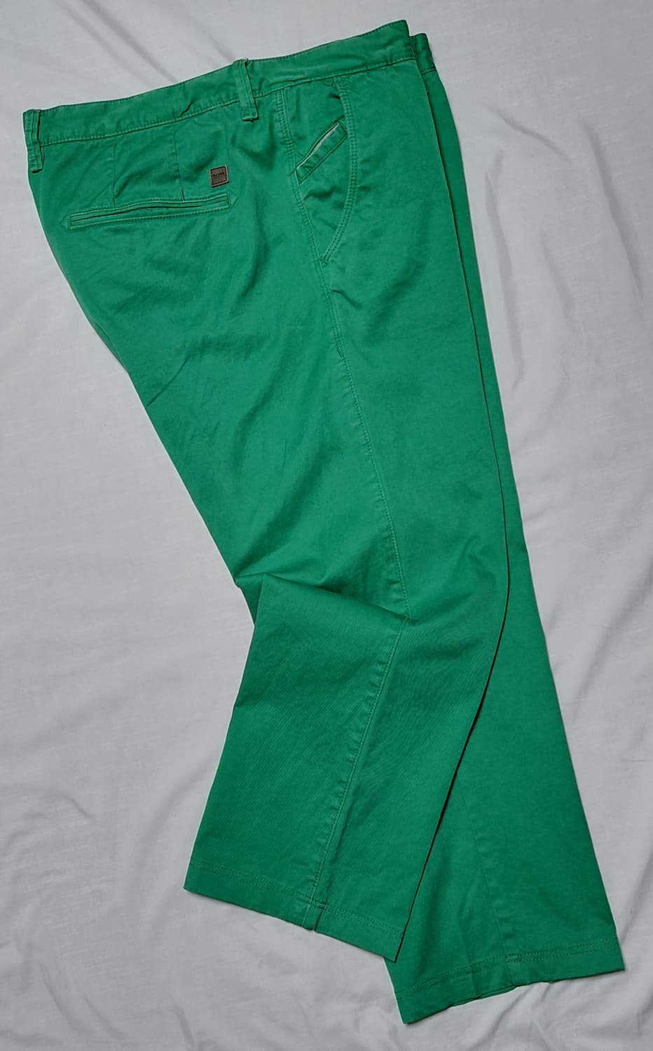 [정품] 휴고보스 Finlay-D 슬림핏 8~9부 면바지 (그린/36) 상품이미지9