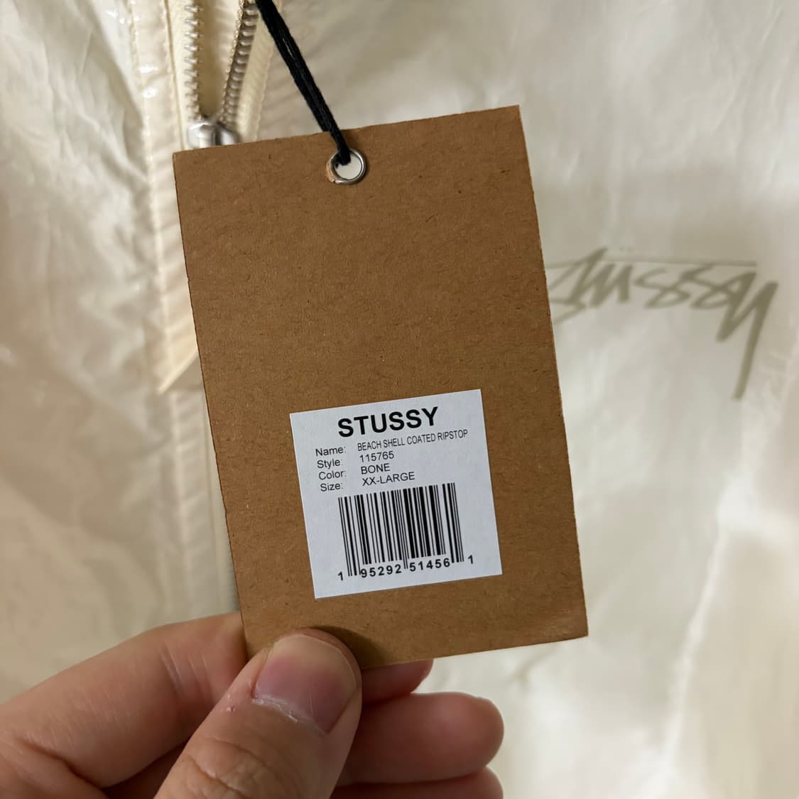 새상품(XXL)스투시 비치쉘 코티드 립스탑 자켓 본 상품이미지2