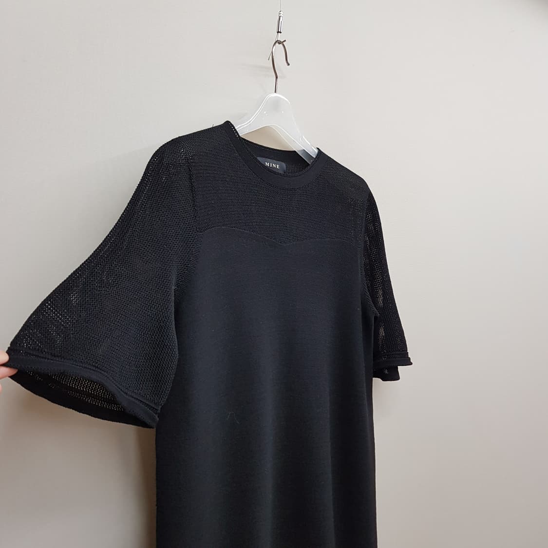 한섬 Mine 마인  시스루 니트 머메이드 롱 원피스 F사이즈 상품이미지3