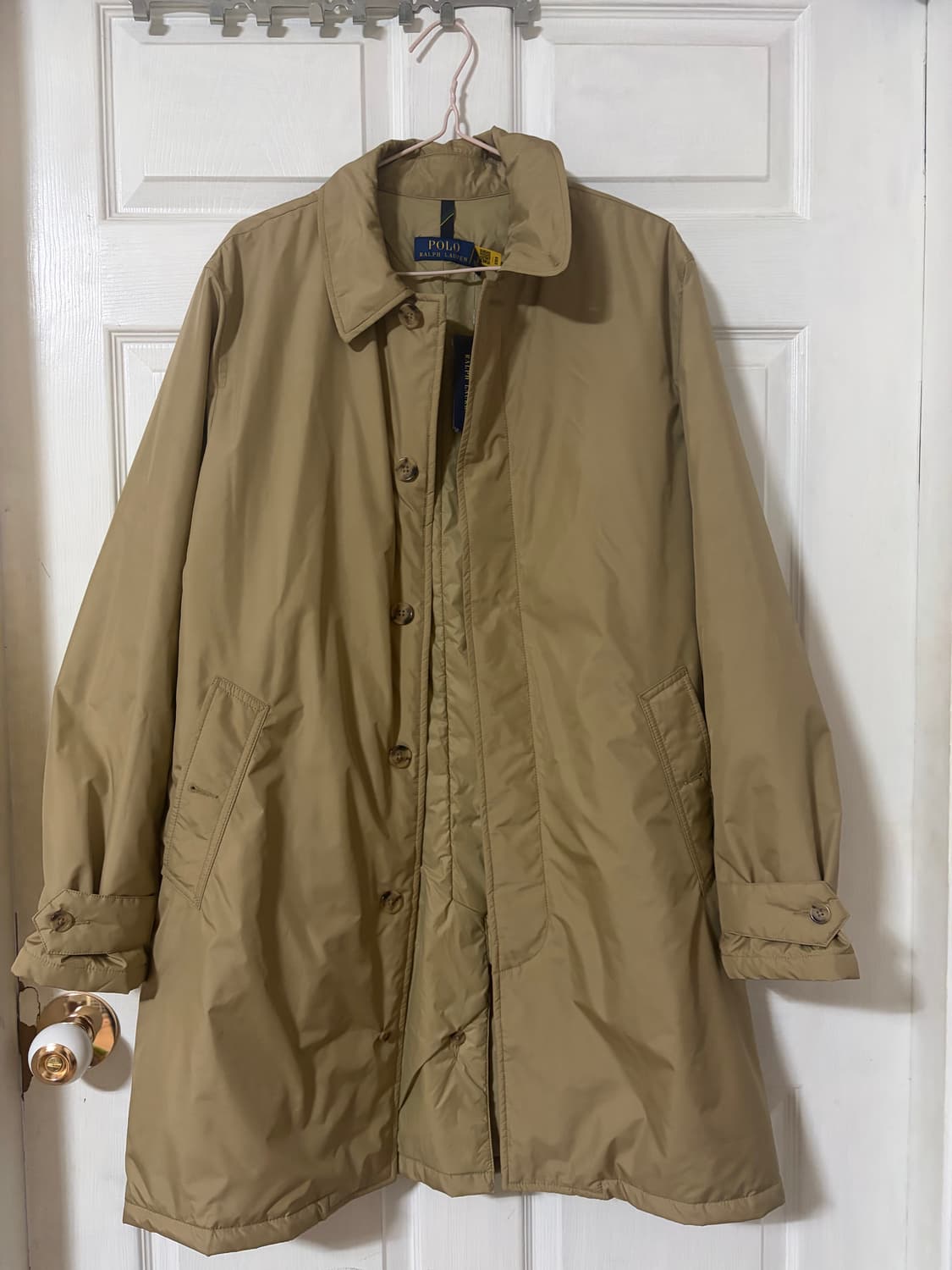 폴로 랄프로렌 남성 카키 코트 L 택달린 새상품 상품이미지1