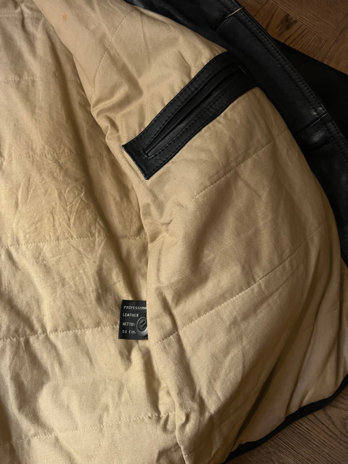 [L]90's USA 빈티지 한국제조 리얼레더 블레이저 자켓 상품이미지6