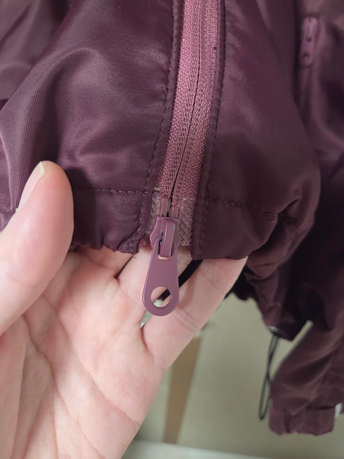 애드오프 윈드브레이커 버건디 L 상품이미지6