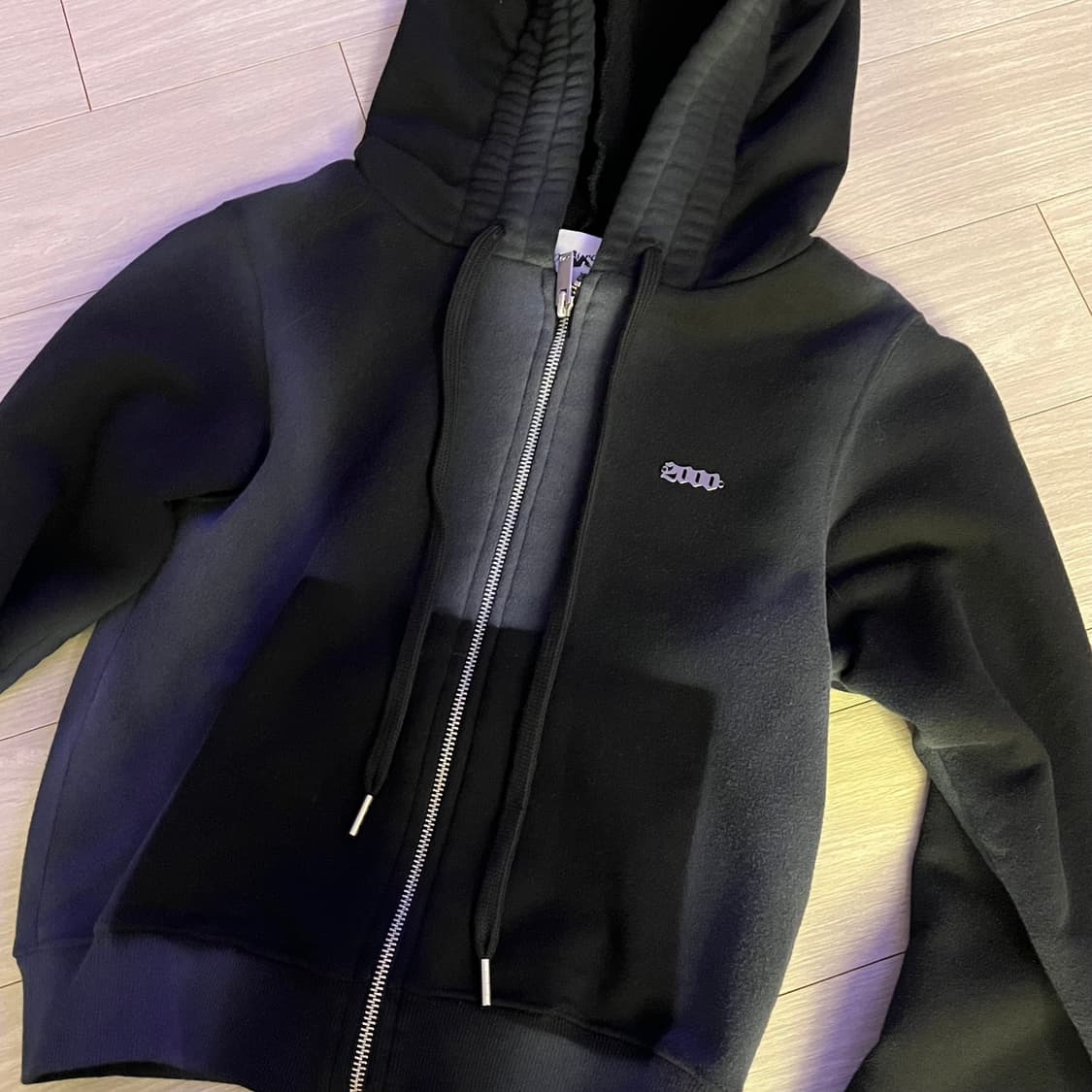 2000아카이브스 워시드 후드집업 상품이미지2