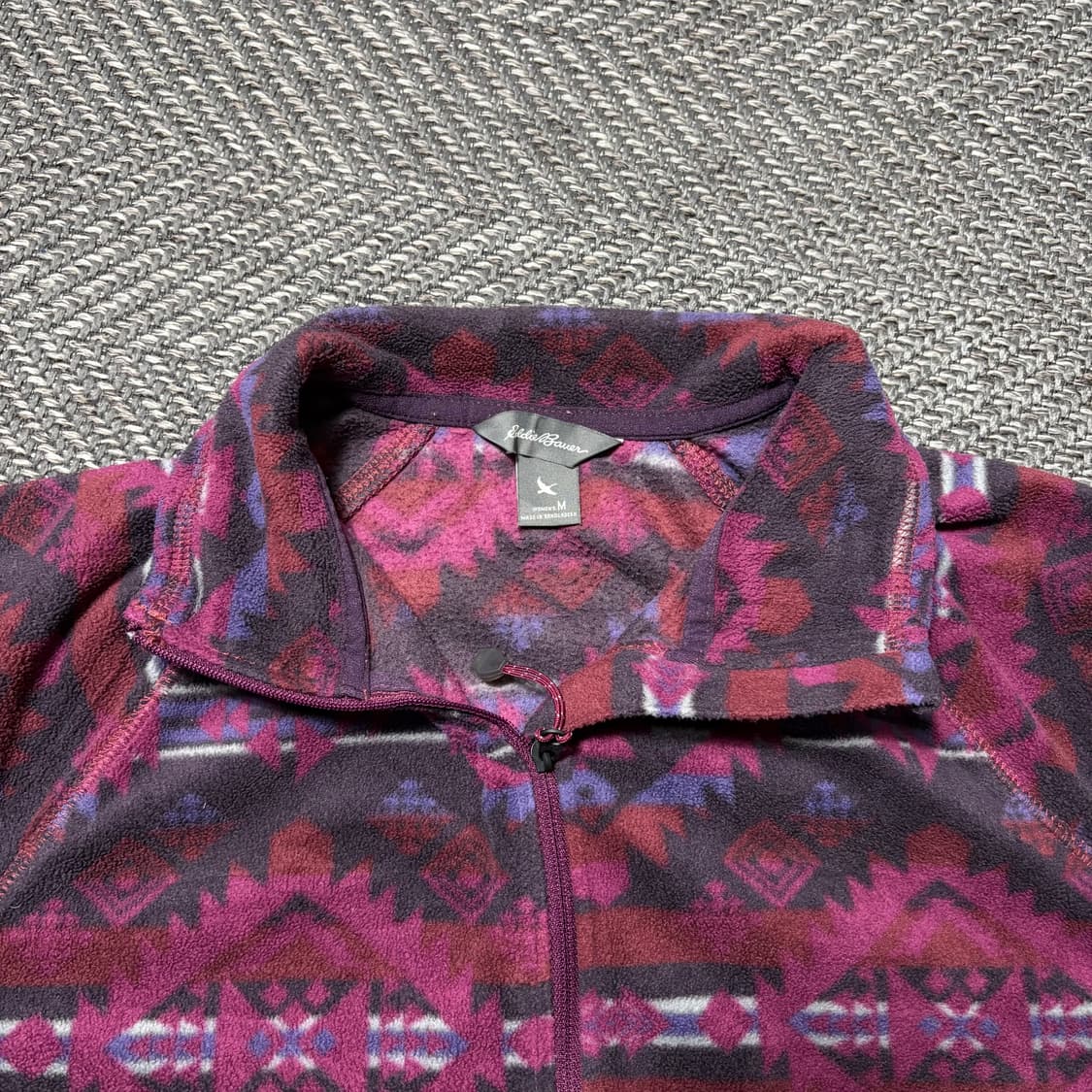 에디바우어 아즈텍 플리스 쿼터 집업(M) 상품이미지4