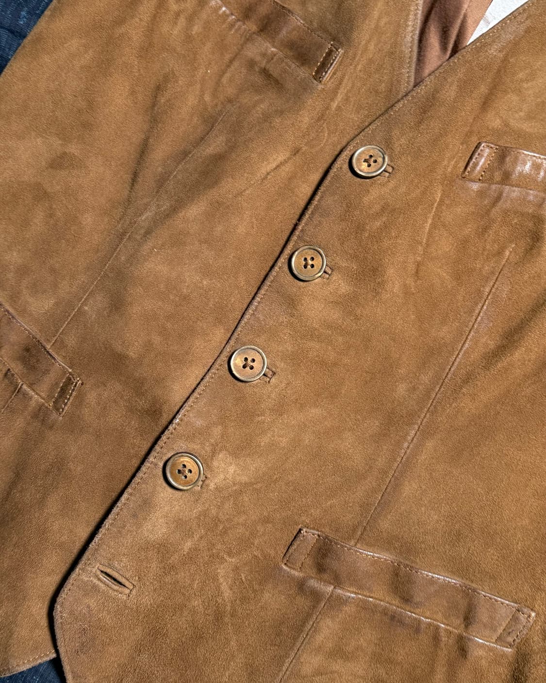 폴로 랄프로렌 파인 고트 스킨 스웨이드 베스트 6 상품이미지3