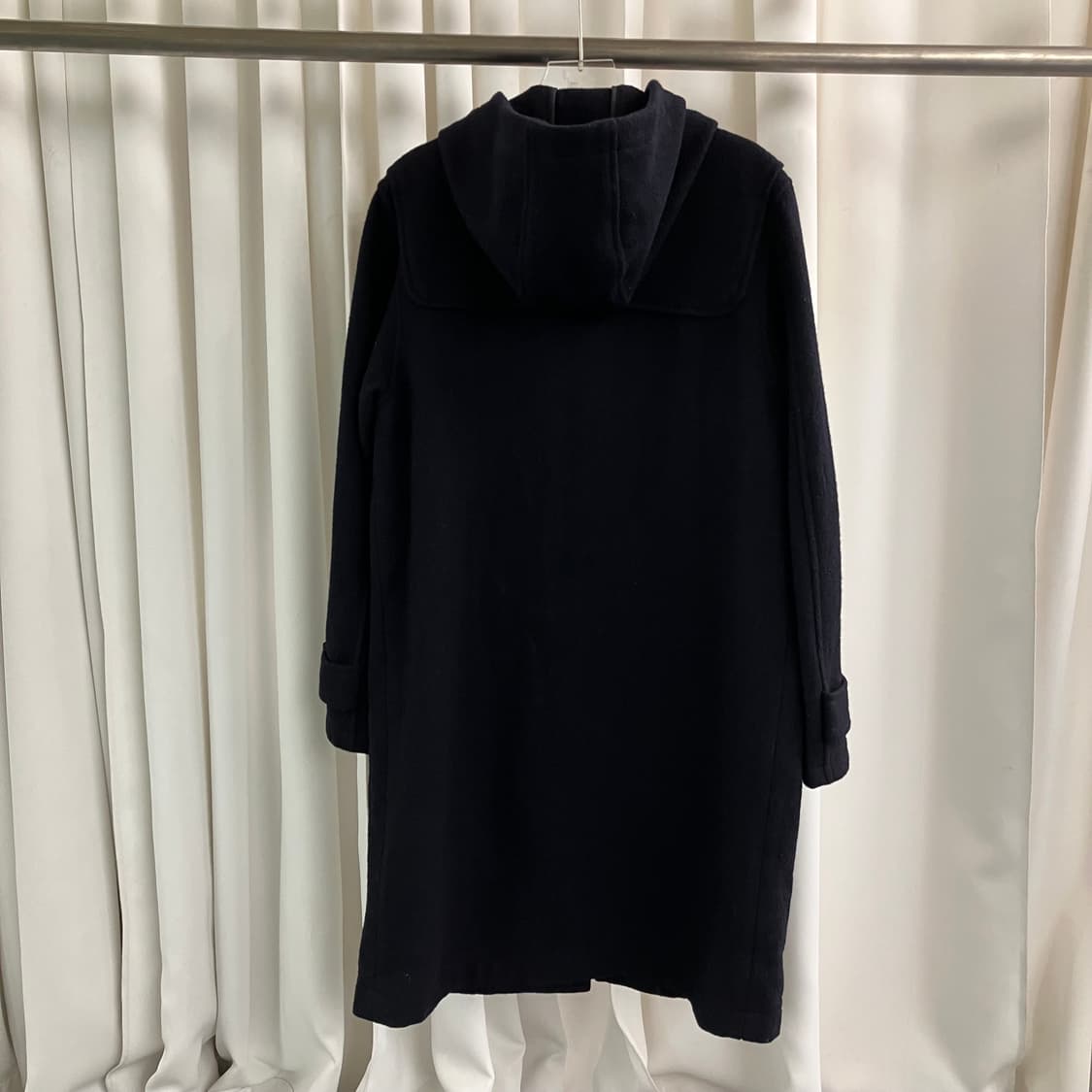 JPN VTG 빈티지 네이비 울 후드 코트 L 상품이미지2