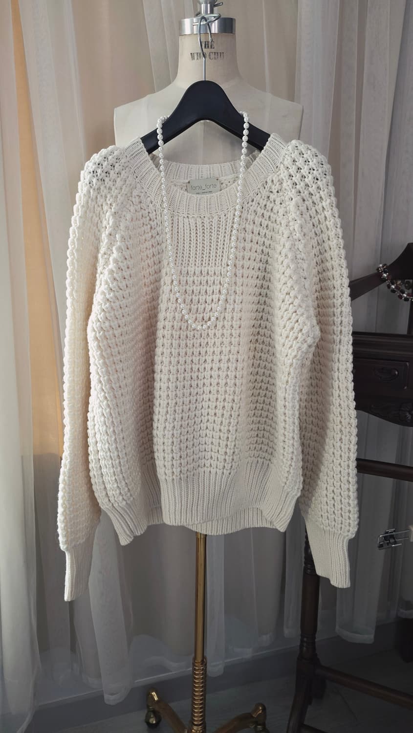 forte_forte 아이보리 울 니트 포르테포르테  이태리 상품이미지1