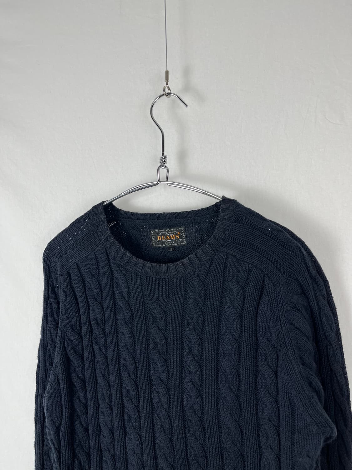 Beams Plus 꽈베기 네이비 니트  상품이미지2