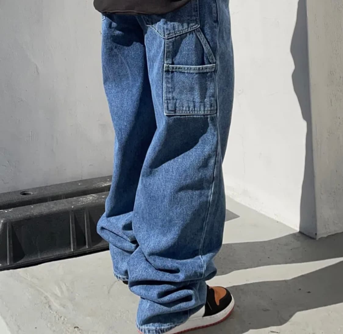 비에스래빗 카펜터 루즈핏 데님 블루 상품이미지1