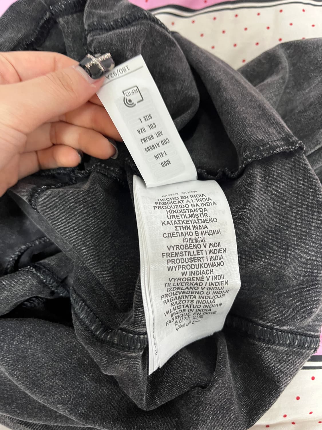 디젤 T-엘린 티셔츠 롱슬리브 블랙 상품이미지4