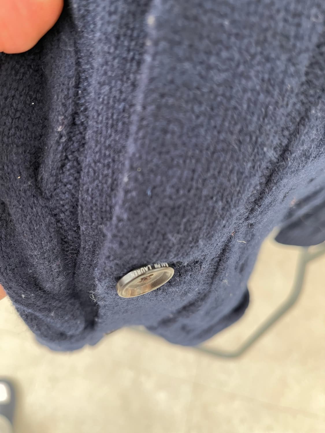 폴로 랄프로렌 꽈배기 니트 네이비 M 상품이미지4