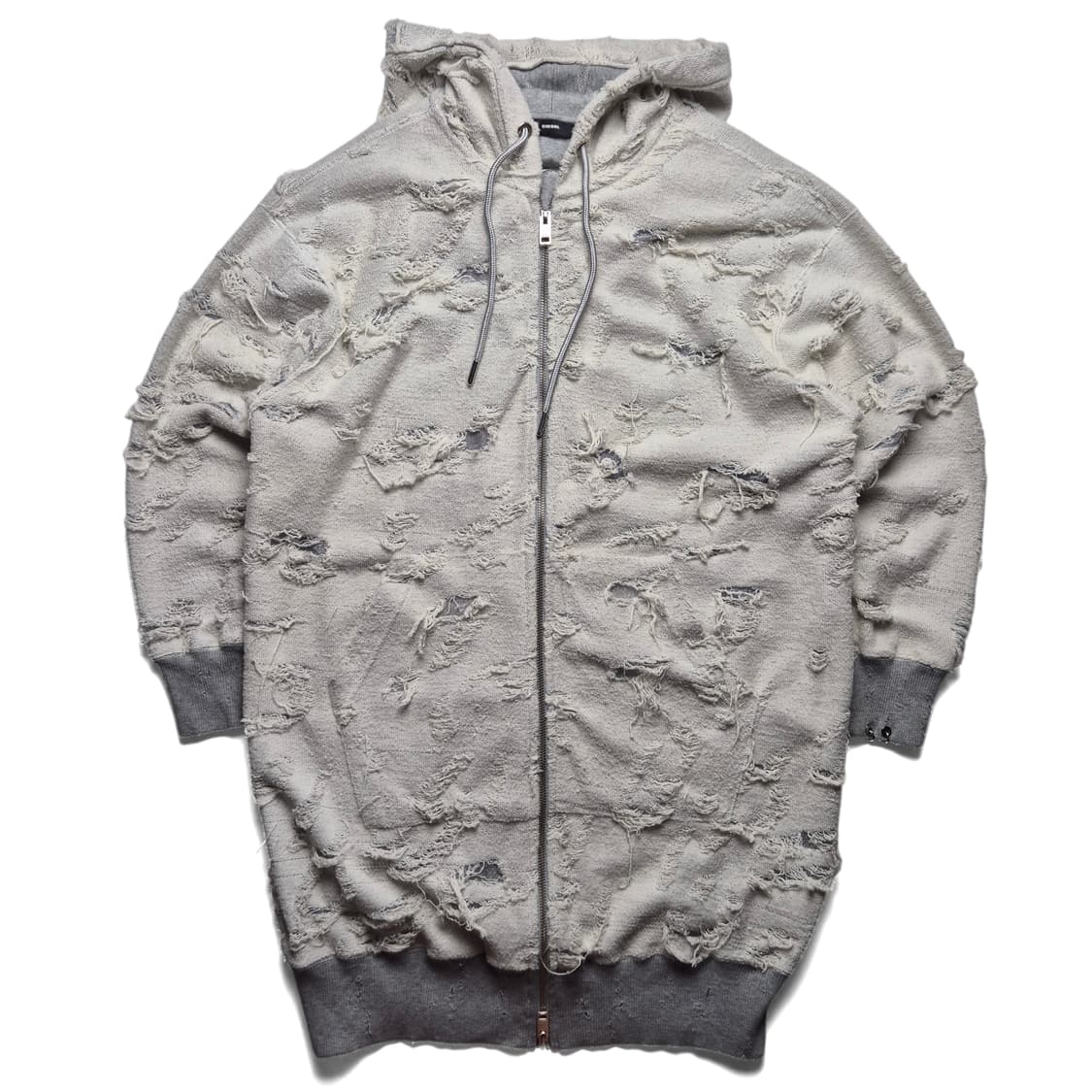 [XS] 디젤 디스트로이드 롱 후드집업 상품이미지3