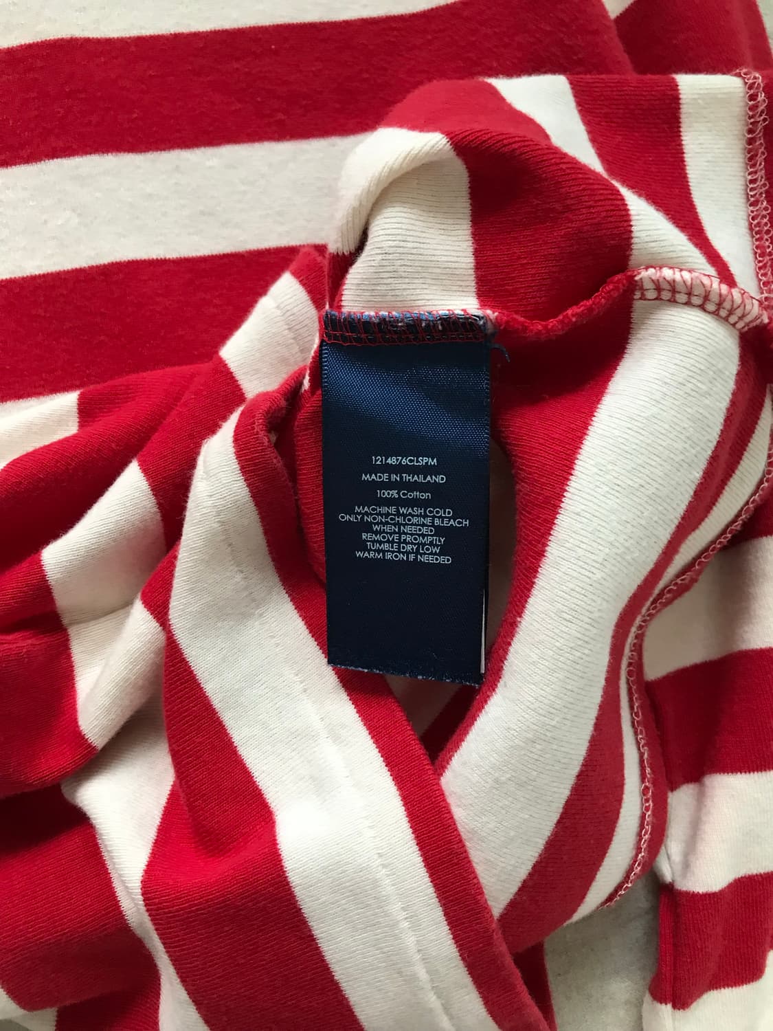 폴로 랄프로렌 포니 로고 스트라이프 레드 롱슬리브티 상품이미지8