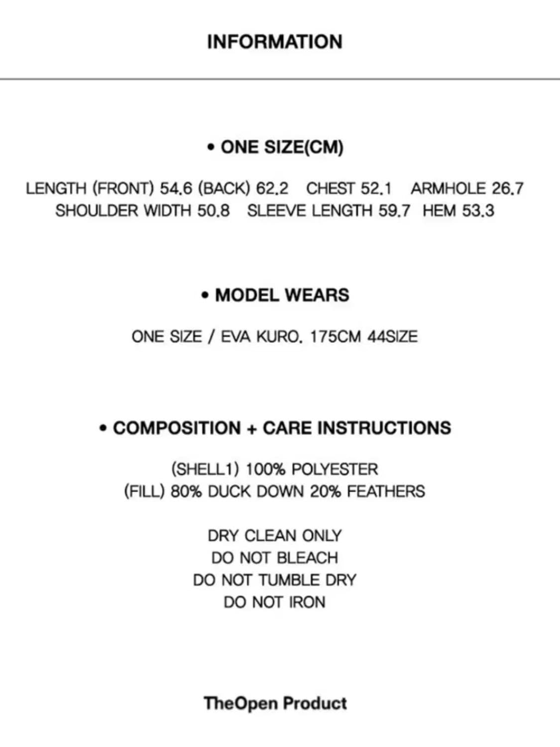 구 더오픈/오픈와이와이 Checker Board 패딩 상품이미지5