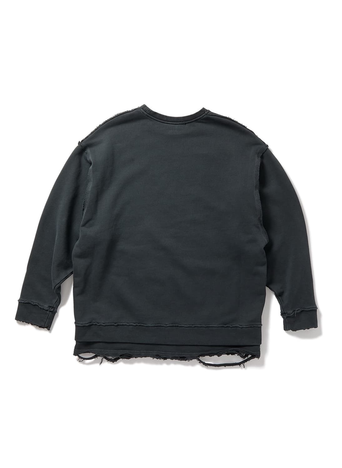 Perverze distress step layered sweatshir 상품이미지5