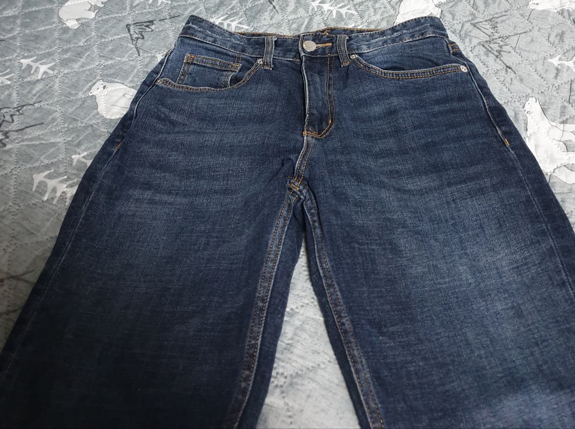 스파오 크롭 스판 데님팬츠 다크인디고 (30) 상품이미지2