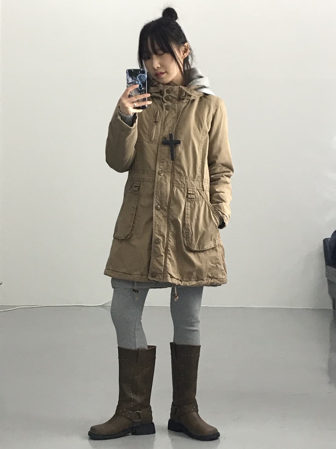 Sky Bomber Y2k Brown Jackets 상품이미지1