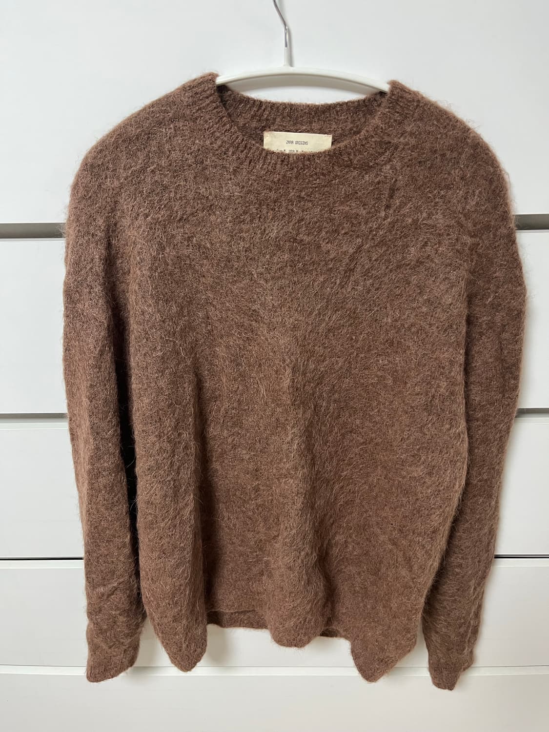자라 오리진 브라운 모헤어 니트 상품이미지1