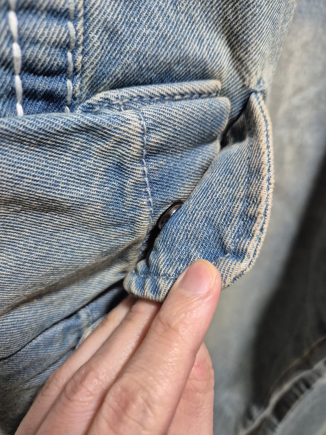 (타임세일)(새상품)트루릴리젼 워싱 데님 카고XL 상품이미지6